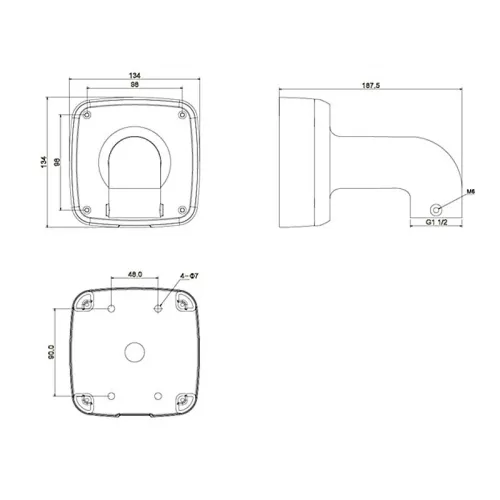 Adapter rury PFB302S-V2 Dahua