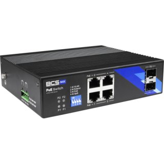 BCS-B-ISP04G-2SFP BCS switch PoE 4 portowy szyna DIN