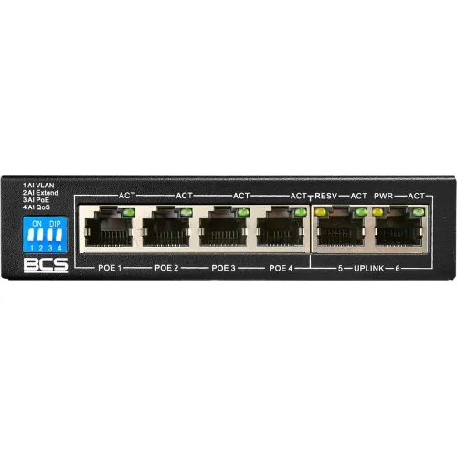 BCS-B-SP0402 Switch PoE dla 4 kamer IP