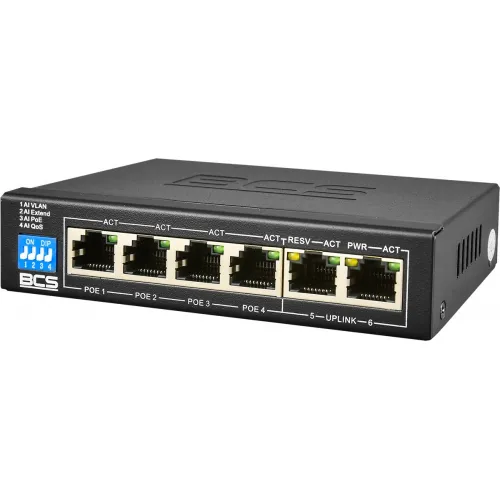 BCS-B-SP0402 Switch PoE dla 4 kamer IP