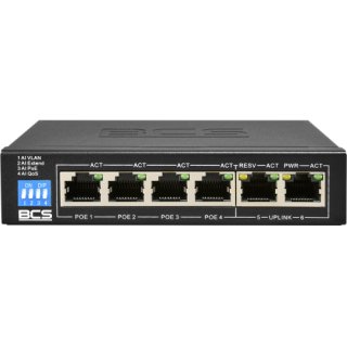 BCS-B-SP04G02G Switch PoE dla 4 kamer IP