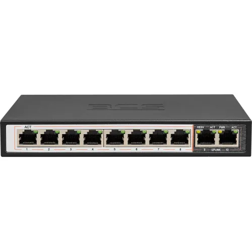 BCS-B-SP08G02G Switch PoE dla 8 kamer IP