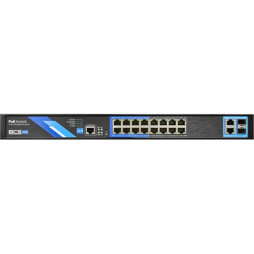 BCS-B-SP1602G-2SFP-M Switch PoE dla 16 kamer IP