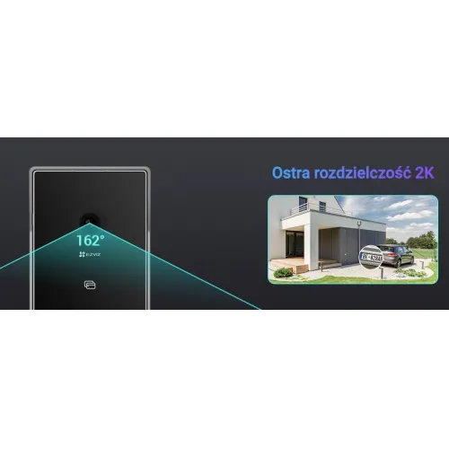 Bezprzewodowy zestaw wideodomofonowy EZVIZ EP7 z panelem solarnym
