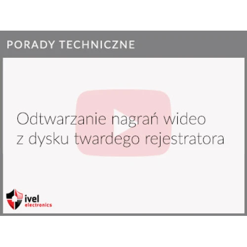 Jak odtworzyć nagranie w rejestratorze Hikvision, druga wersja menu