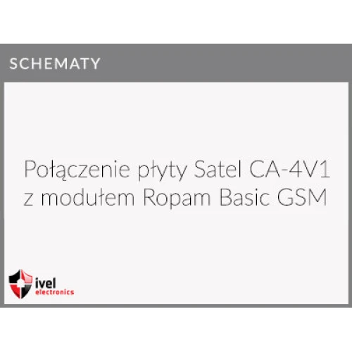 Jak podłączyć płytę główną SATEL CA-4V1 do modułu powiadamiania Ropam Basic GSM