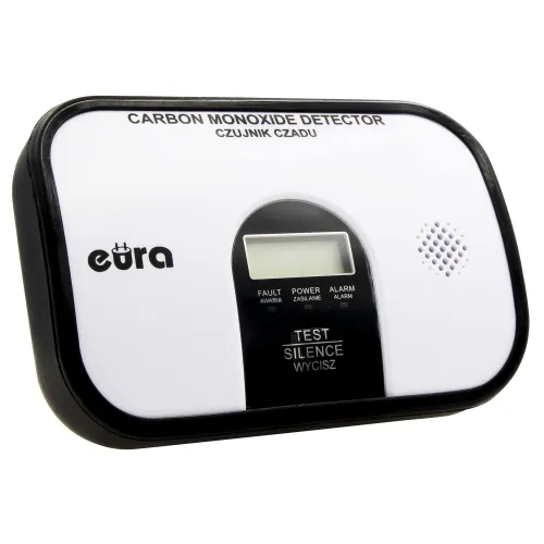 Czujnik czadu "Eura" CD-45A2  v.2- 7 lat gwarancji, DC 3V, wyświetlacz LCD, wolnostojący