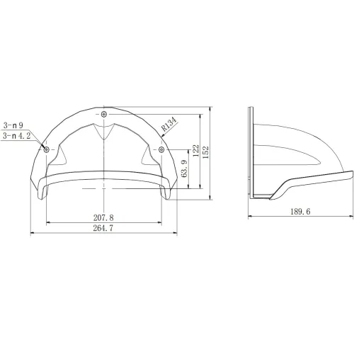 Daszek ochronny DS-1250ZJ Hikvision