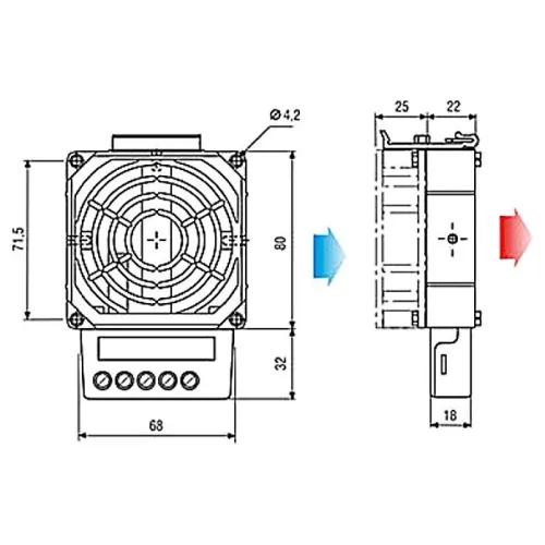Dmuchawa grzewcza HVL-031-100W