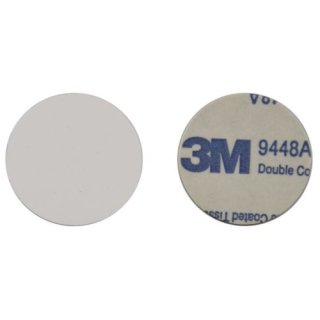 Dysk ST-31M25 RFID 13,56MHz, oryginalny Ntag213, pam.144B, NFC, ID 7B, bez numeru, na metal, śr. 25 mm
