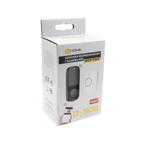 Dzwonek bezprzewodowy WiFi EL HOME WDP-90A3 - biały Tuya