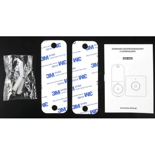 Dzwonek bezprzewodowy WiFi EL HOME WDP-90A3 - grafitowy TUYA