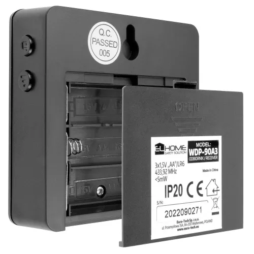 Dzwonek bezprzewodowy WiFi EL HOME WDP-90A3 - grafitowy TUYA