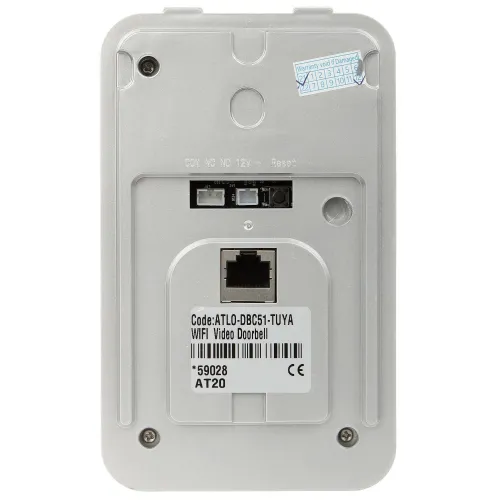 Dzwonek bezprzewodowy z kamerą ATLO-DBC51-TUYA Wi-Fi, Tuya Smart