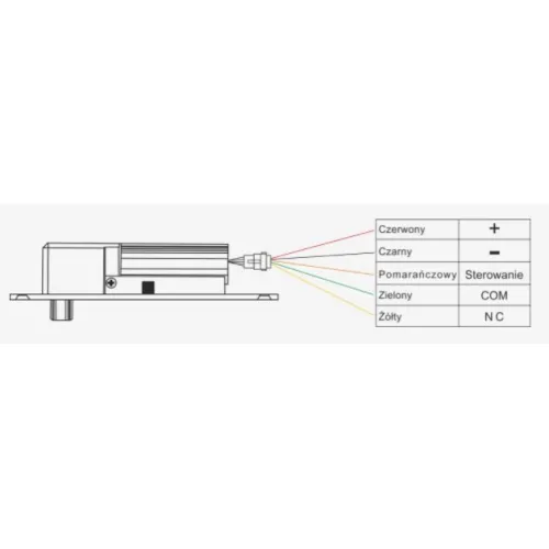 Elektrozamek EB-1300R trzpieniowy rewersyjny