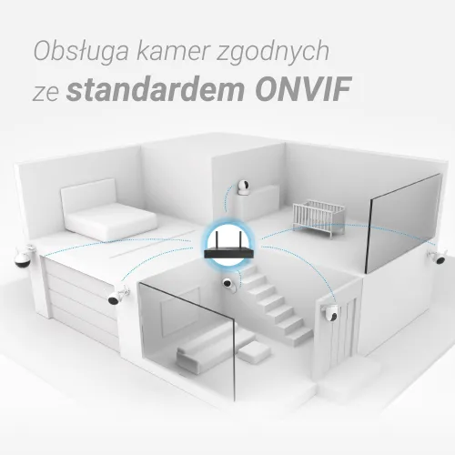 EZVIZ X5S-4W - Rejestrator IP 4-kanałowy, WiFi, H.265, do 5Mpx