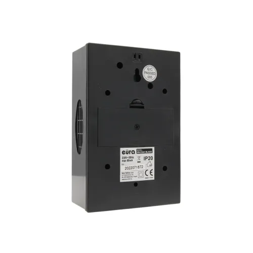 Gong drzwiowy dwutonowy EURA DB-23A3 ~230V/50Hz, czarny