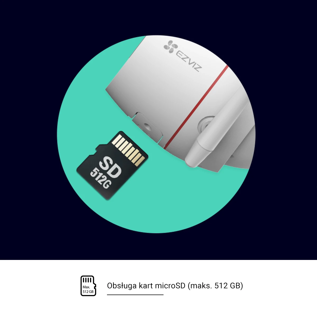 Kamera obrotowa WiFi EZVIZ H8c 2K+ Inteligentna detekcja, śledzenie