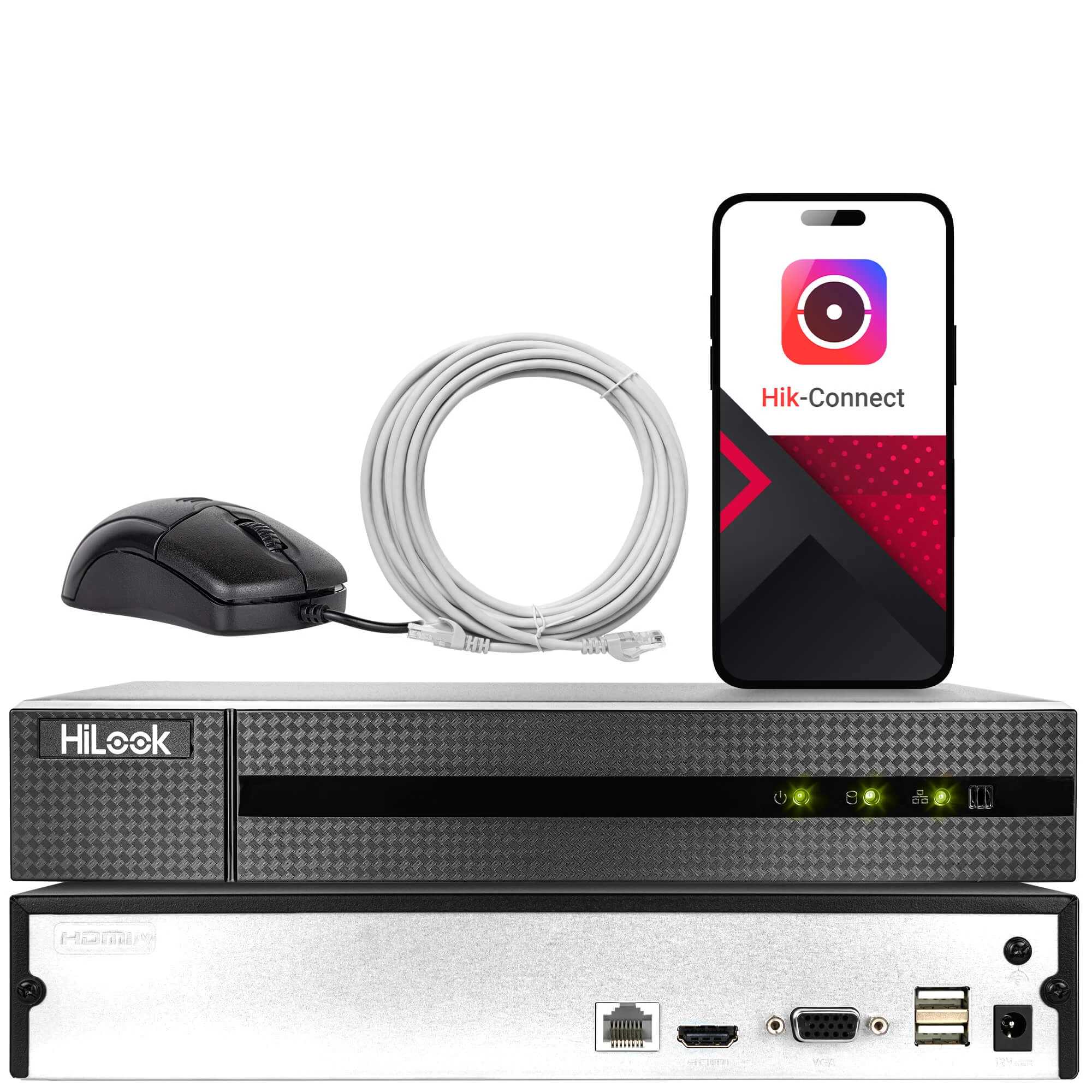  NVR-4CH-5MP/4P Rejestrator IP 4 kanałowy sieciowy z POE HiLook by Hikvision