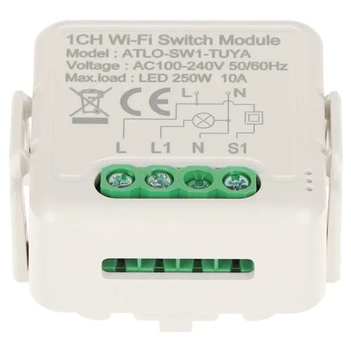 Inteligentny sterownik oświetlenia LED ATLO-SW1-TUYA Wi-Fi, Tuya Smart