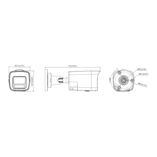 Kamera IP Hikvision DS-2CD1083G2-LIUF Smart Hybrid Light 4K
