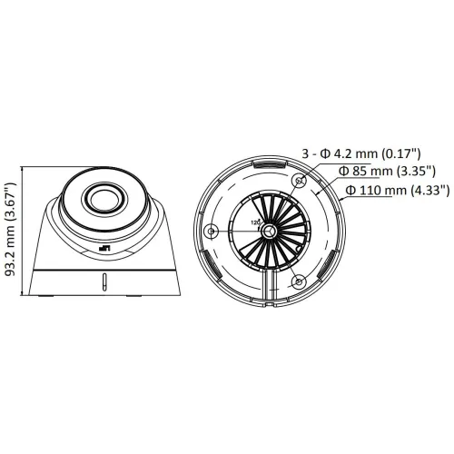 Kamera kopułowa IP DS-2CD1341G0-I/PL  Hikvision