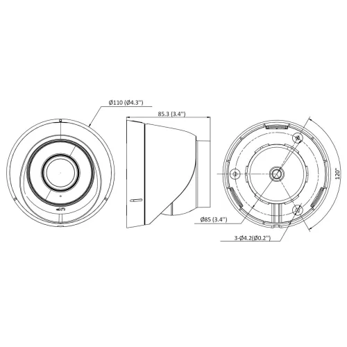 Kamera kopułowa IP DS-2CD1343G0-I(4MM)(C) Hikvision