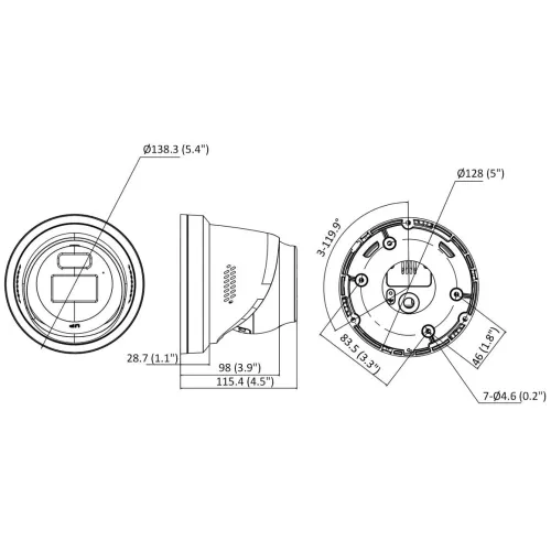 Kamera kopułowa IP DS-2CD2347G2-LSU/SL(2.8MM)(C) ColorVu Hikvision