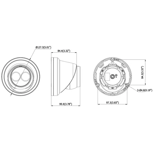 Kamera IP DS-2CD2383G2-IU(2.8MM)(BLACK) Hikvision