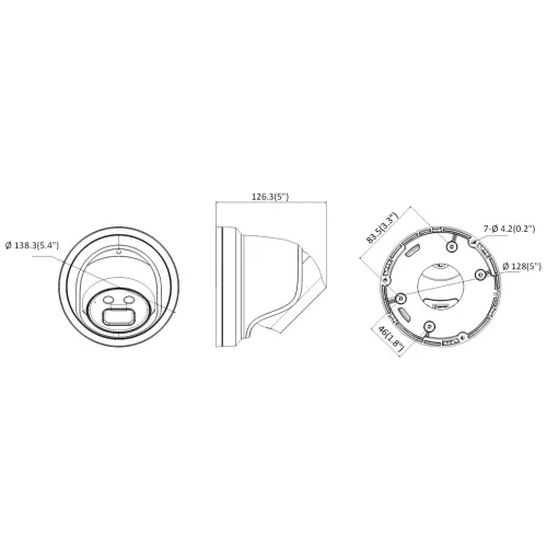 Kamera kopułowa IP DS-2CD2386G2-IU(2.8MM)(C)(BLACK) Hikvision
