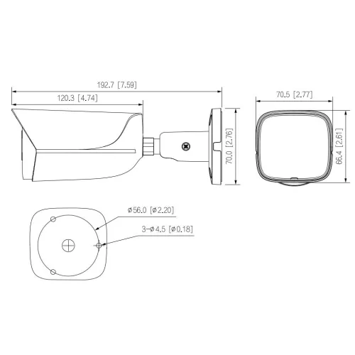 Kamera tubowa IP IPC-HFW3842E-AS-0280B Dahua
