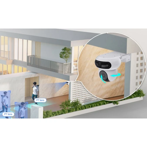 Kamera obrotowa IP Wi-Fi EZVIZ HB90/SP Dual, AI, Detekcja, Audio, Panel Solarny