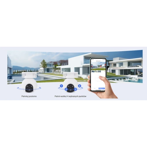 Kamera obrotowa IP Wi-Fi EZVIZ H80f Multi 2K+ x3, Zoom, AI, Detekcja, Audio