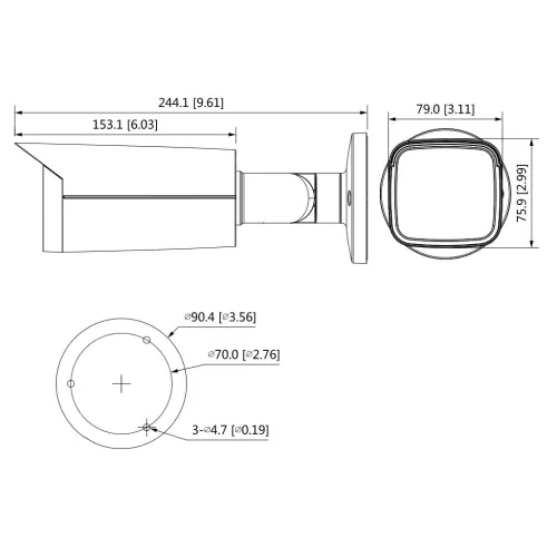 Kamera tubowa 4w1 HAC-HFW2501TU-Z-A-27135-S2 Dahua