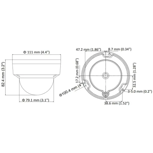 Kamera kopułowa 4w1 DS-2CE57H0T-VPITF (2.8mm)(C)
