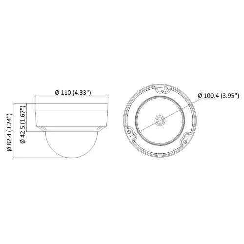 Kamera kopułowa IP DS-2CD1123G0E-I (2.8mm)(C) Hikvision