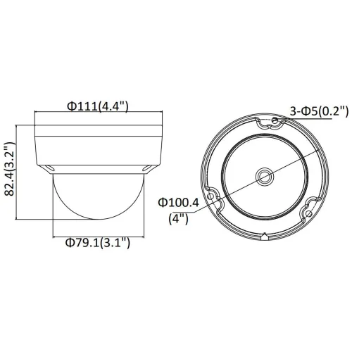 Kamera kopułowa IP DS-2CD2143G2-IS(2.8MM) BLACK Hikvision