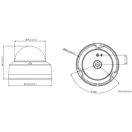 Kamera kopułowa IP DS-2CD2183G2-I(2.8MM) ACUSENSE Hikvision
