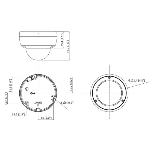Kamera kopułowa IP DS-2CD2183G2-IU(2.8MM) ACUSENSE Hikvision