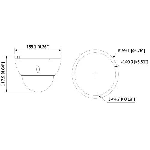 Kamera kopułowa IP IPC-HDBW5442E-ZE-2712-DC12AC24V Dahua