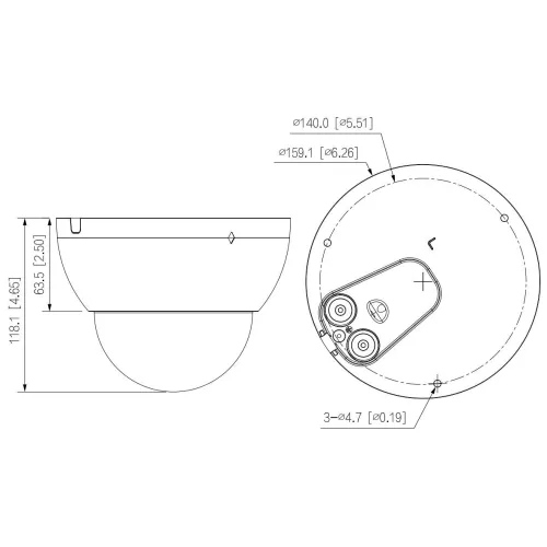 Kamera Kopułowa IP IPC-HDBW5442E-ZE-2712-DC12AC24V-S3 Dahua