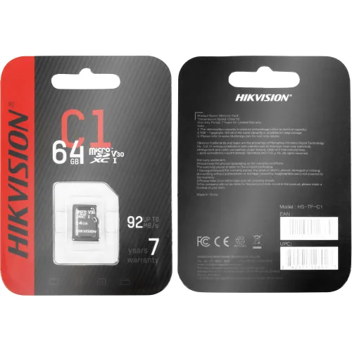Karta pamięci microSD 64GB HS-TF-C1/64G Hikvision