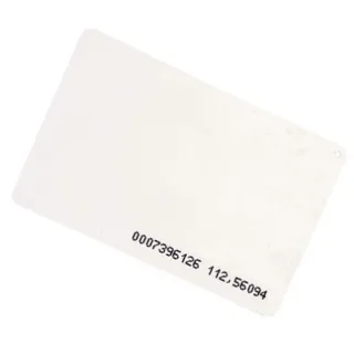 Karta RFID EMC-02 125kHz 0,8mm z numerem (8H10D+W24A) biała laminowana