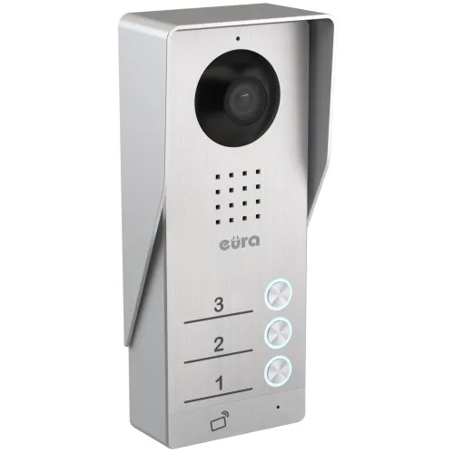 Kaseta zewnętrzna domofonu EURA VDA-93A3 EURA CONNECT - trójrodzinna, czytnik zbliżeniowy