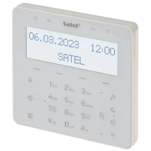 Klawiatura sensoryczna do centrali alarmowej INT-KSG2R-W SATEL