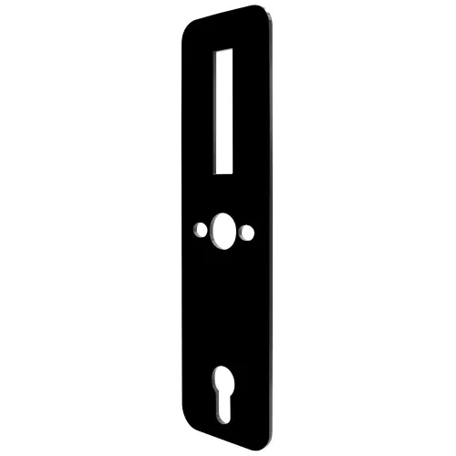 Komplet maskownic EURA ELB-02H4 - front   tył, do klamki ELH-01H4, rozstaw 90 mm, otwór na wkładkę bębenkową, grubość 3 mm