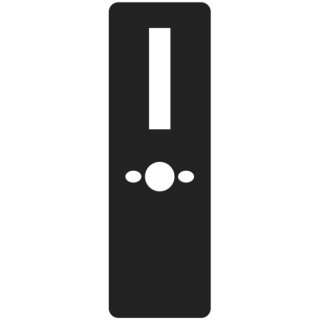 Komplet maskownic EURA ELB-04H4 - front   tył, do klamki ELH-02H4, rozstaw 72 mm, bez otwóru na wkładkę bębenkową, grubość 3 mm