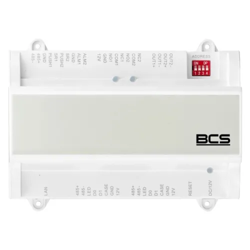 Kontroler dostępu BCS-KKD-J222D BCS Line w obudowie DIN