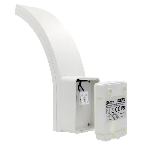 Lampa elewacyjna led  z czujnikiem ruchu EL HOME ML-20B7 White - zewnętrzna, czujniki zmierzchowy i PIR
