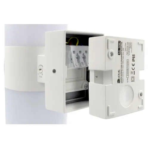 Lampa elewacyjna z czujnikiem ruchu EL HOME ML-30B7 White - zewnętrzna, czujniki zmierzchowy i PIR